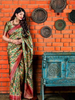 Banarasi art silk saree