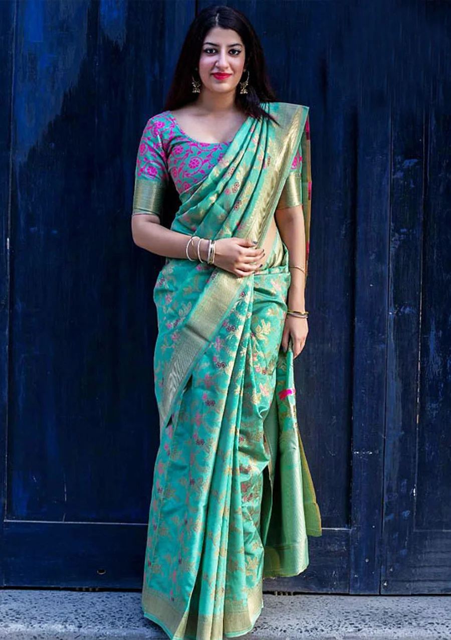 Banarasi Silk Saree - Green