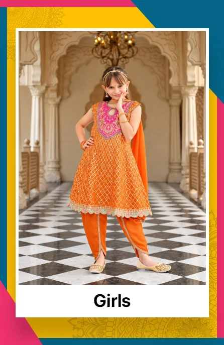 Girls Indian ethnic wear – dhoti suits, shararas and lehengas, Melbourne