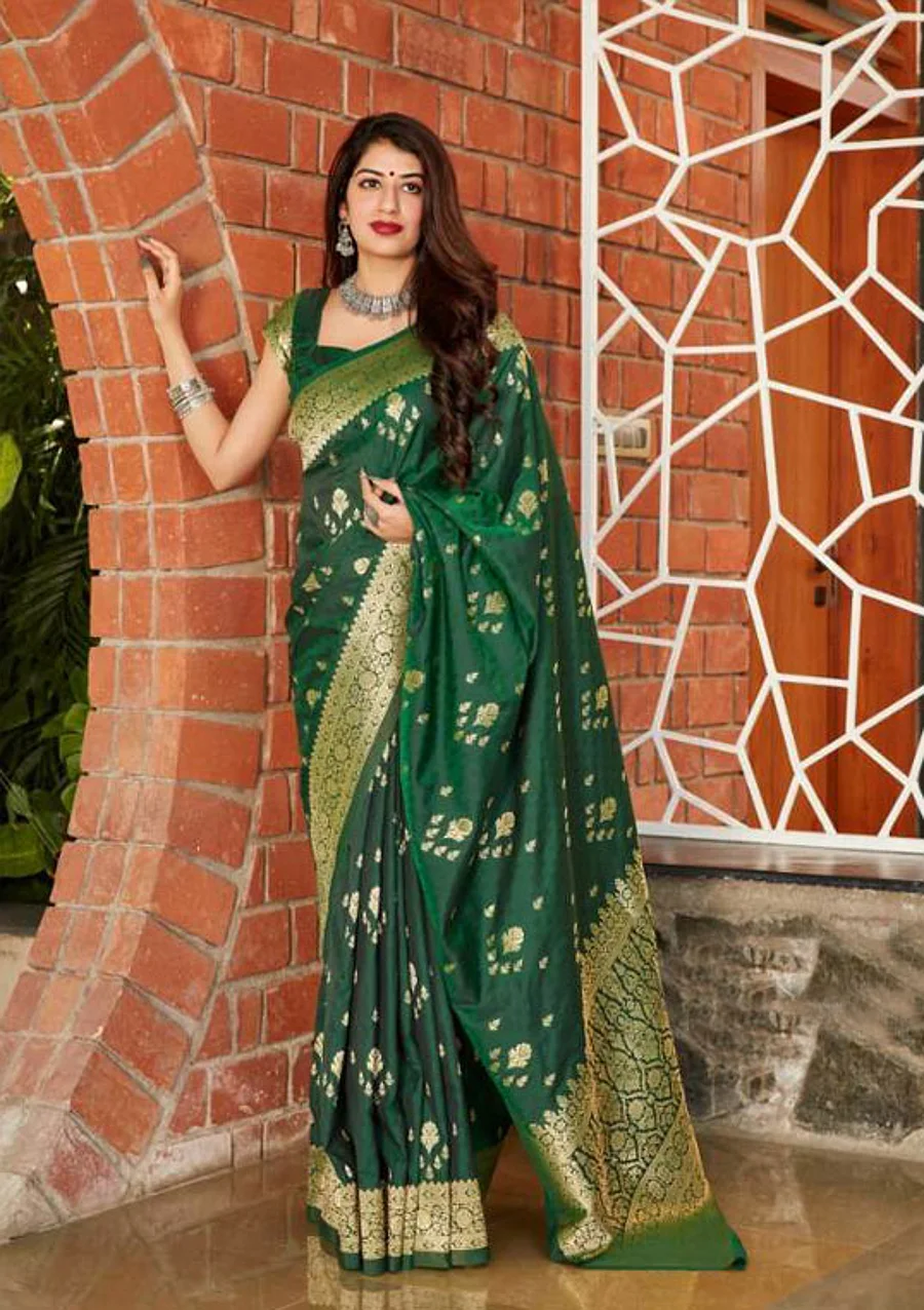 Kanjivaram Silk Saree - Green