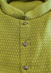 Men's Silk Kurta Pajama - Green