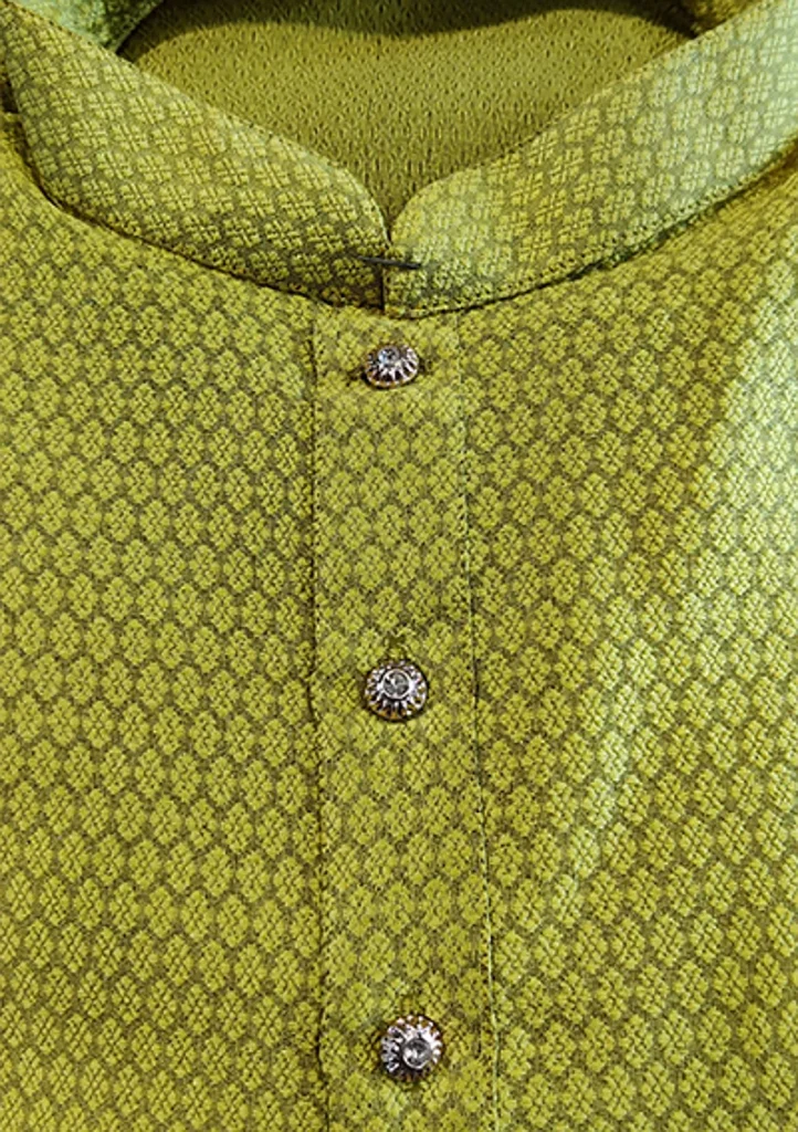Men's Silk Kurta Pajama - Green