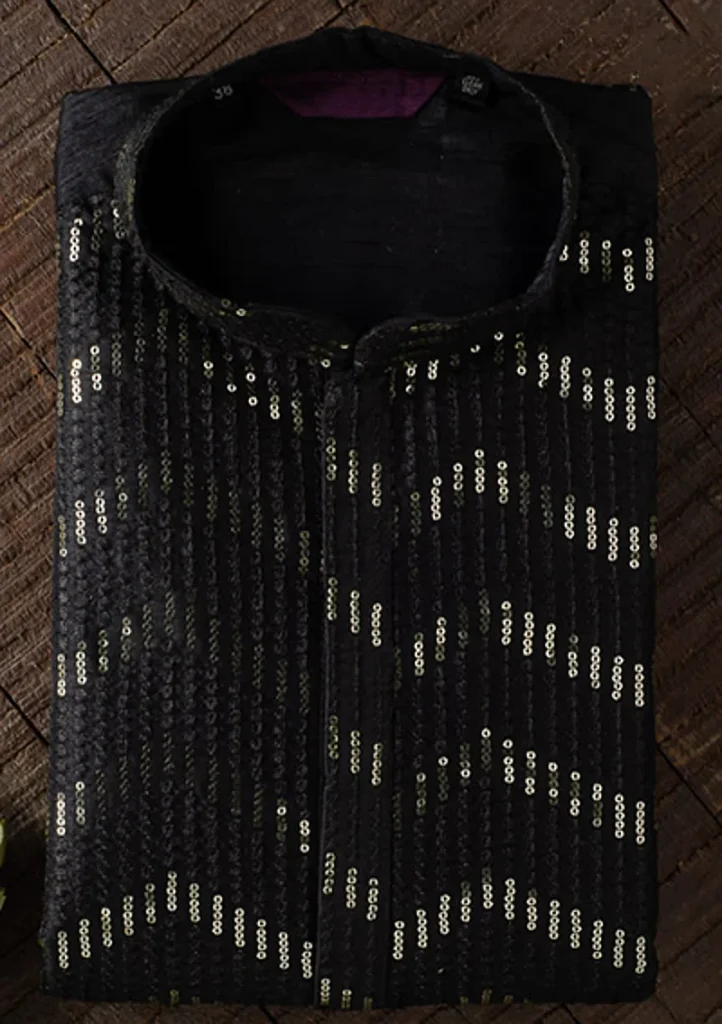 Sequence embroidery kurta pajama