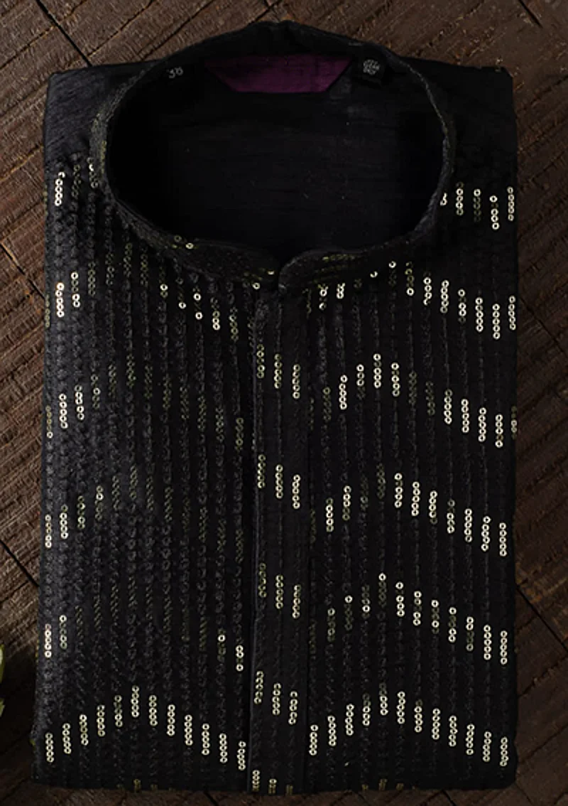 Sequence embroidery kurta pajama