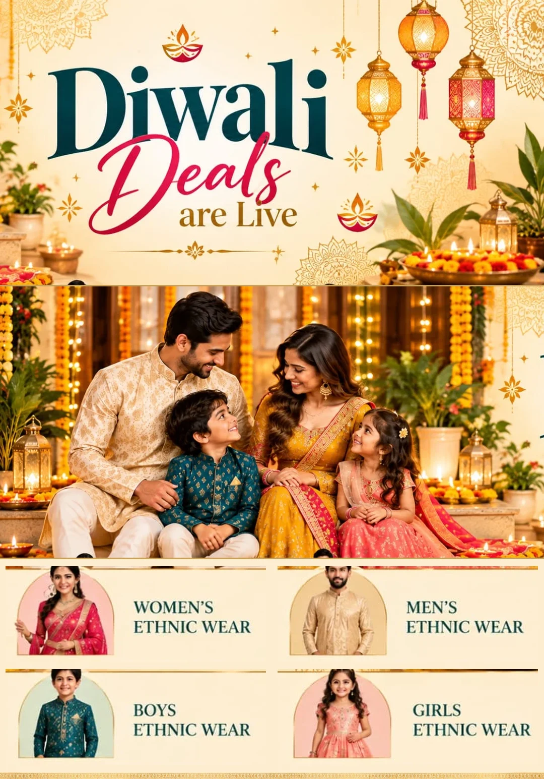 Diwali Deals are Live - Style World ethnic wear for women, men, boys and girls