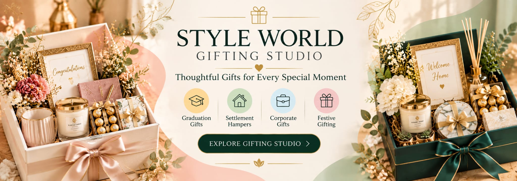 Style World Gifting Studio - thoughtful gift hampers for every special moment